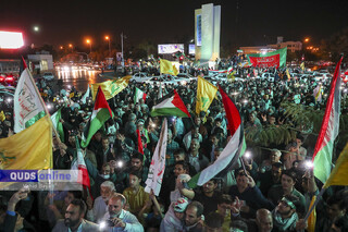 گزارش تصویری I جشن مردم مشهد در حمایت از مردم فلسطین و عملیات «طوفان الاقصی»