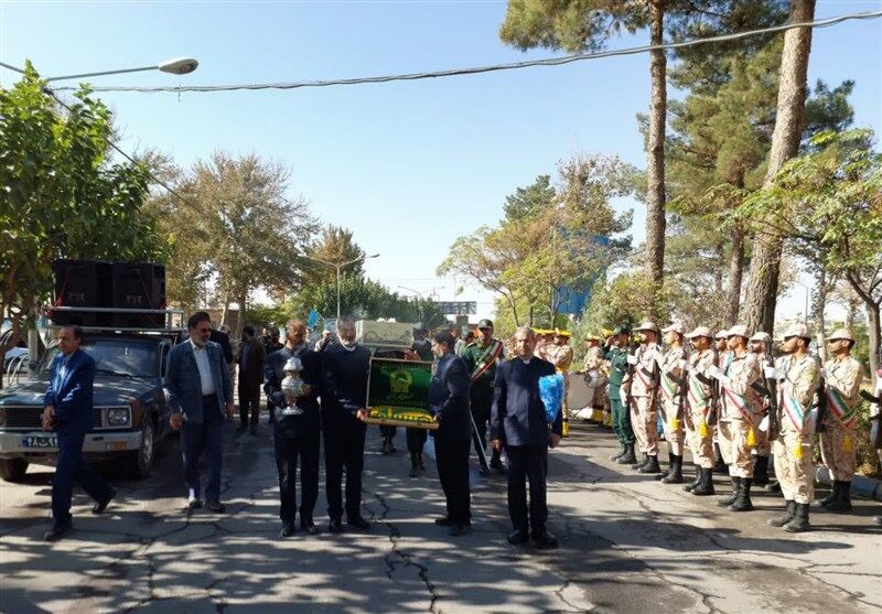 پیکر مطهر شهید گمنام دفاع مقدس در نیشابور تشییع شد
