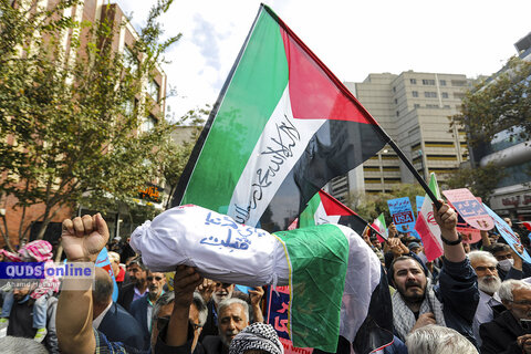 گزارش تصویری | راهپیمایی مردم مشهد در حمایت از آرمان فلسطین