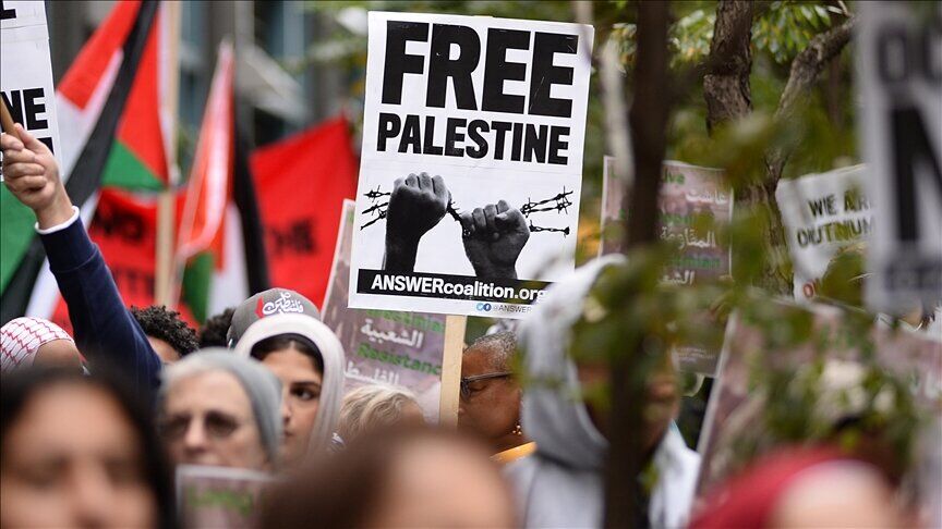 راهپیمایی مردم شیلی در حمایت از مظلومان فلسطین