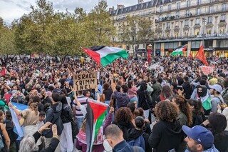 تظاهرات حامیان فلسطین در پاریس به رغم سرکوب پلیس فرانسه