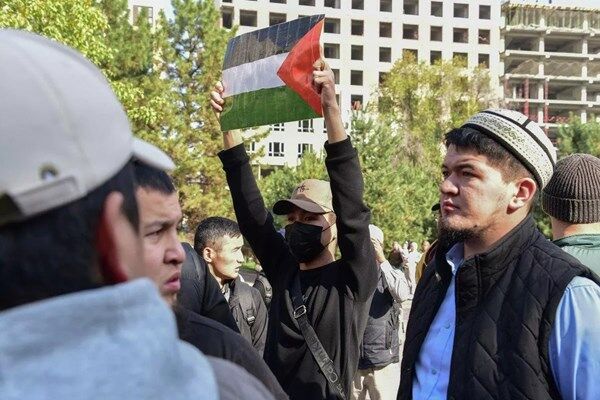 برگزاری تجمع حمایت از مردم مظلوم غزه در «بیشکک»
