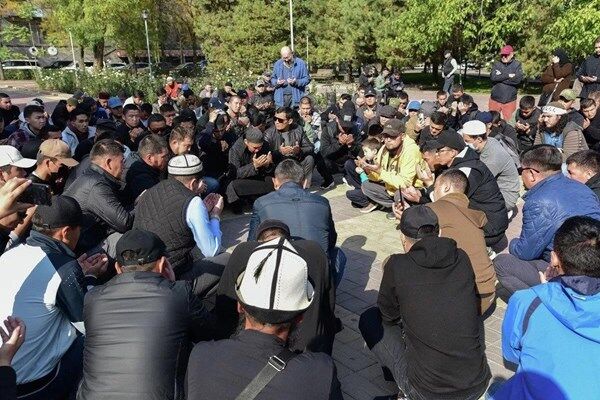 برگزاری تجمع حمایت از مردم مظلوم غزه در «بیشکک»