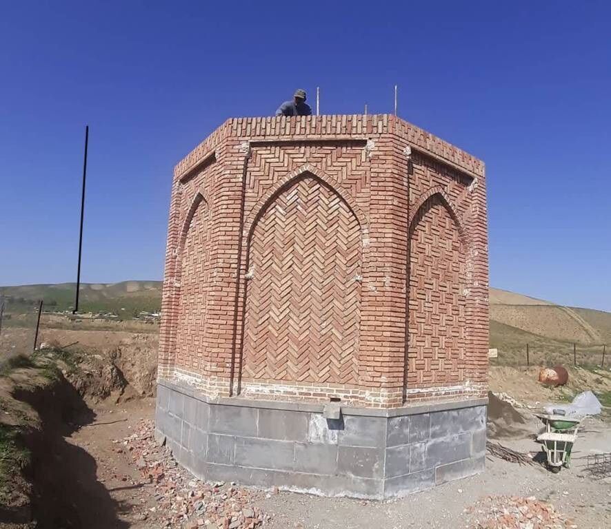 مرمت برج تاریخی گورستان بیله‌سوار مغان