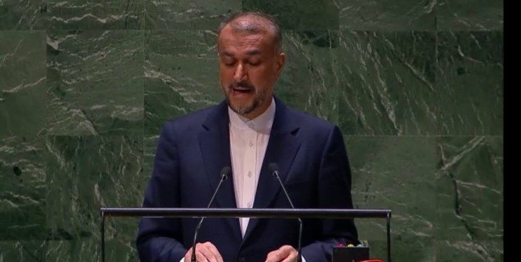 امیرعبداللهیان در مجمع عمومی سازمان ملل: رژیم صهیونیستی در حال نسل کشی در غزه است