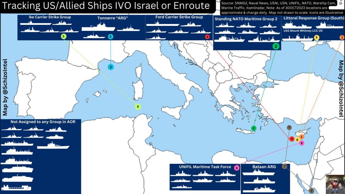 در بحبوحه جنگ غزه، داده های آماری از گسیل ۵۰ کشتی جنگی آمریکا به منطقه حکایت دارد / در تیررس مقاومت