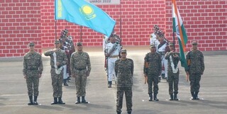 قزاقستان و هند مانور نظامی مشترک برگزار می‌کنند