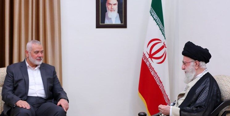 دیدار اسماعیل هنیه رئیس دفتر سیاسی حماس با رهبر معظم انقلاب اسلامی