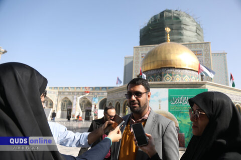 گزارش تصویری I افتتاحیه رویداد هنری «من‌القدس، الی‌القدس» در حرم مطهر رضوی