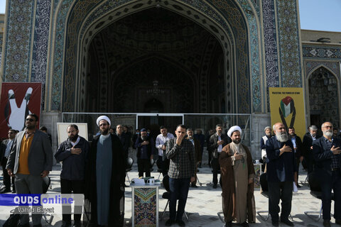 گزارش تصویری I افتتاحیه رویداد هنری «من‌القدس، الی‌القدس» در حرم مطهر رضوی