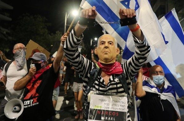 تظاهرات خانواده‌های اسرای اسرائیلی در تل آویو