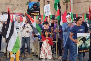 تظاهرات مردم لیبی در حمایت از غزه