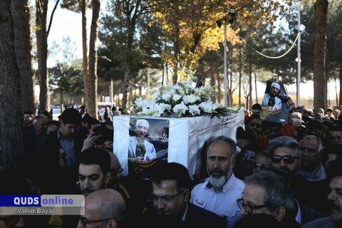 گزارش تصویری I مراسم خاکسپاری پیکر مرحوم دکتر محمدعلی اسلامی ندوشن در نیشابور