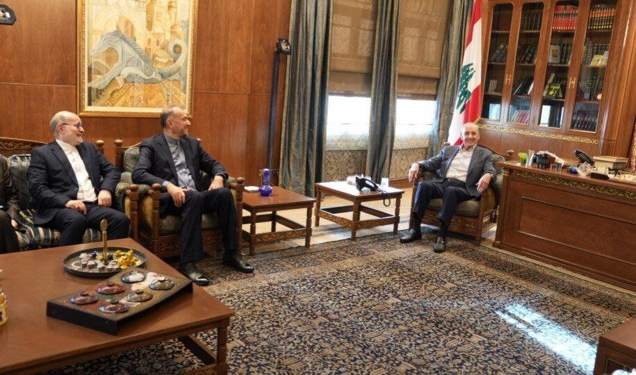 امیرعبداللهیان در دیدار با رئیس مجلس لبنان: رژیم صهیونیستی بعد طوفان الاقصی دچار فروپاشی داخلی شد