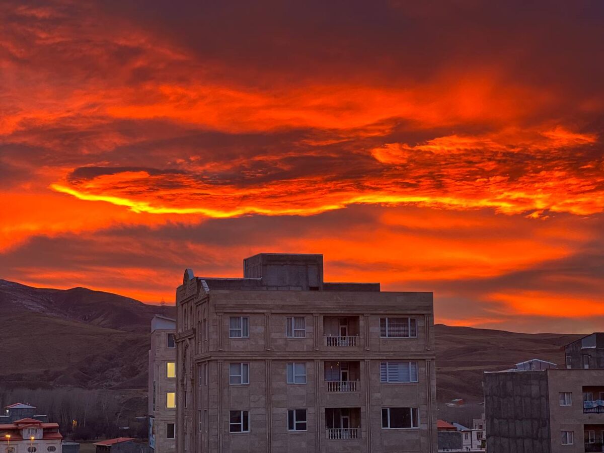 آسمان خلخال، میزبان ابرهای کندویی + عکس