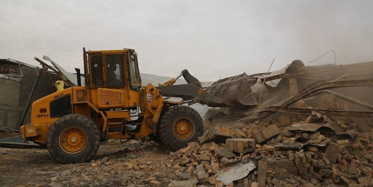 ۱۲۸ مورد ساخت و ساز غیرمجاز در کرمانشاه تخریب شد