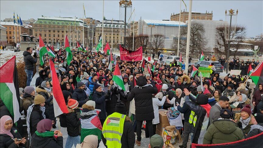 حامیان فلسطین در سوئد، فرانسه و هلند به خیابان‌ها آمدند