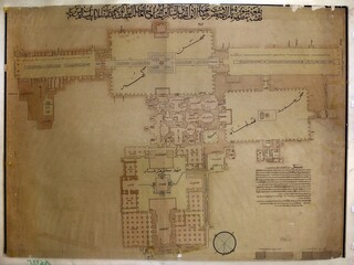 نقشه‌ای که مهندس خوش‌ذوق ایرانی در سفری به مشهد از اماکن متبرکه بارگاه منور رضوی کشید/ حرم؛ ۱۰۳ سال پیش
