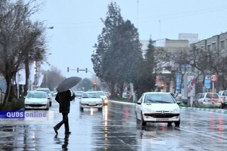 پیش بینی بارش پراکنده باران و برف در مشهد