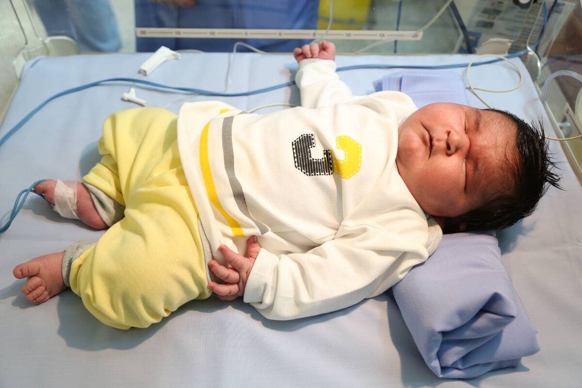 سنگین‌ وزن‌ترین نوزاد ایرانی از آستان قدس رضوی هدیه گرفت و از بیمارستان رضوی ترخیص شد + عکس
