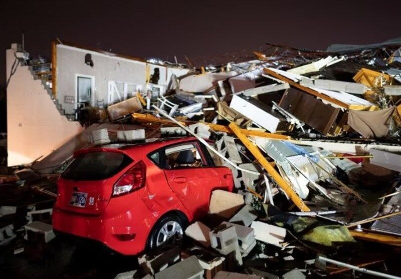 ۶ کشته بر اثر طوفان سهمگین در تنسی آمریکا