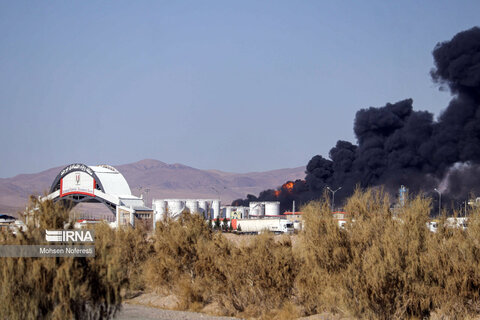 گزارش تصویری I انفجار در مینی پالایشگاه هیدروکربن بیرجند