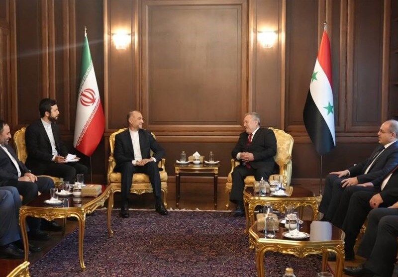 دیدار نخست وزیر سوریه با امیرعبداللهیان