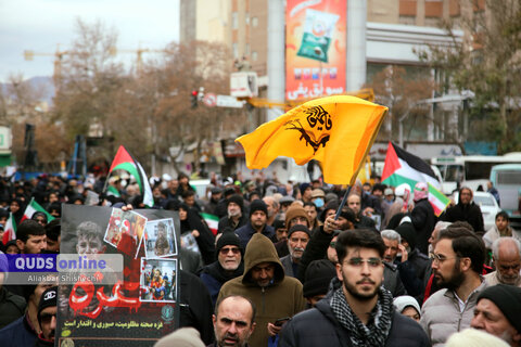 گزارش تصویری Iراهپیمایی مردم مشهد در حمایت مردم مظلوم غزه