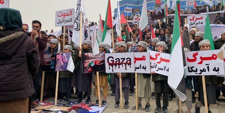 تجمع ضدصهیونیستی مردم کابل در حمایت از مقاومت فلسطین