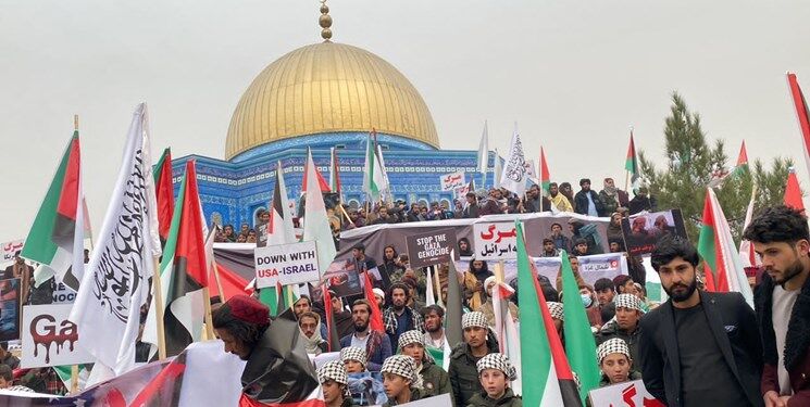 تجمع ضدصهیونیستی مردم کابل در حمایت از مقاومت فلسطین