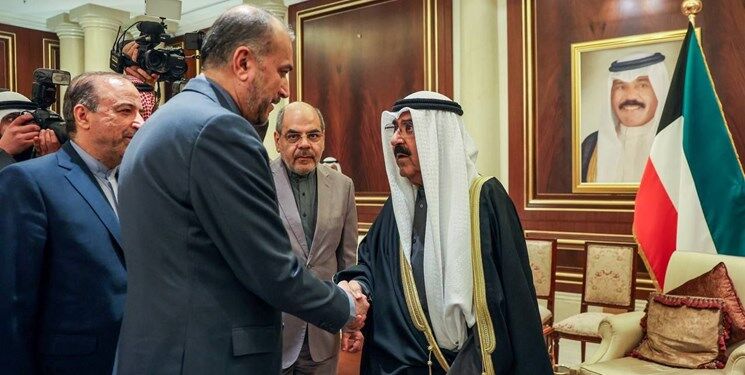 تأکید امیر جدید کویت بر گسترش روابط با ایران در دیدار امیرعبداللهیان