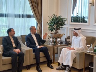 امیرعبداللهیان با وزیر خارجه قطر دیدار و گفت‌وگو کرد