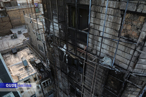 گزارش تصویری I اطفاء حریق هتل خیابان امام رضا علیه السلام مشهد