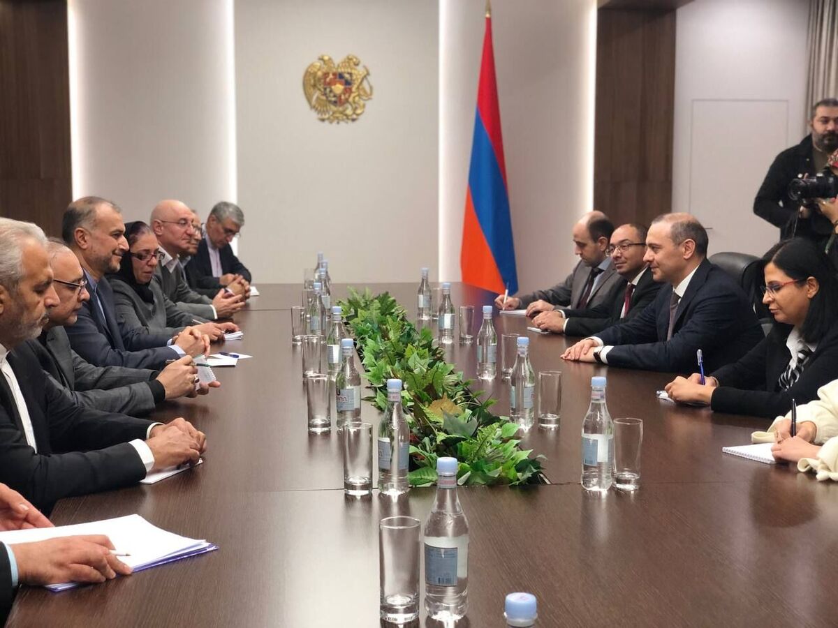امیرعبداللهیان با دبیر شورای عالی امنیت ملی ارمنستان دیدار کرد