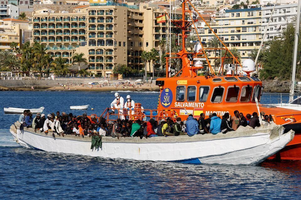 افزایش بی سابقه ورود مهاجران غیرقانونی به اسپانیا در سالی که گذشت