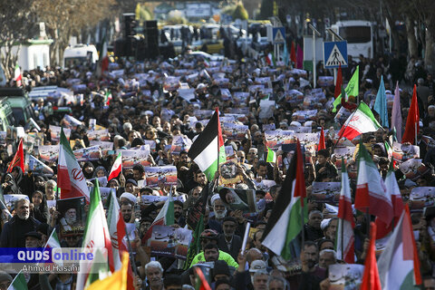 راهپیمایی مردم مشهد مقدس در محکومیت حمله تروریستی کرمان