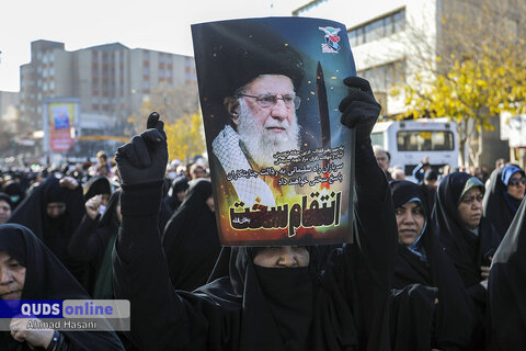 راهپیمایی مردم مشهد مقدس در محکومیت حمله تروریستی کرمان