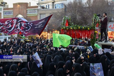 گزارش تصویری I تشییع پیکر"فاطمه دهقان" شهیده حادثه تروریستی کرمان در مشهد