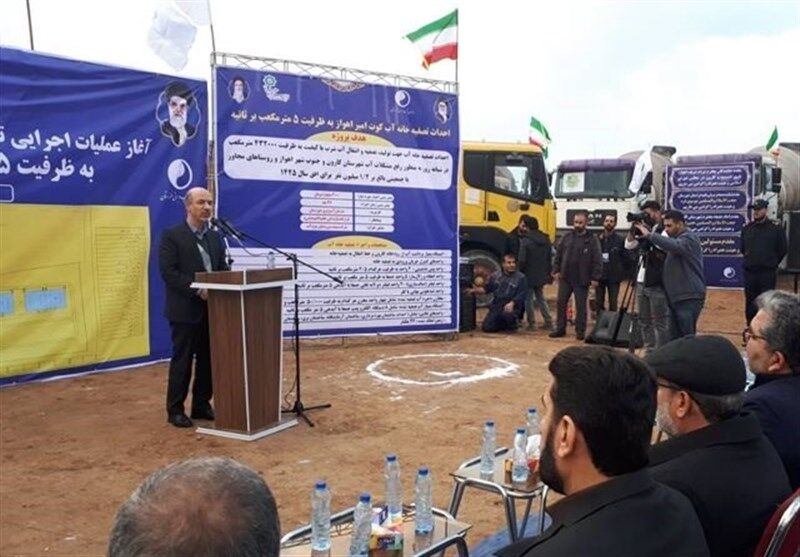 وزیر نیرو: آب خوب و گوارا با طرح غدیر ‌به ۶۰ درصد ‌خوزستان رسید