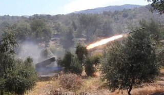 حزب الله مرکز نظامی حدب البستان را با برکان به آتش کشید