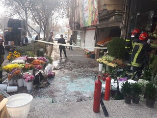 انفجار یک گل فروشی در مشهد