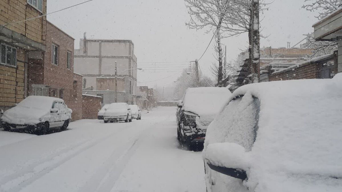 بارش برف و باران در آسمان اصفهان ادامه دارد + تصاویر