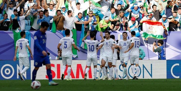 جام ملت‌های آسیا| ازبکستان با شکست تایلند حریف میزبان شد