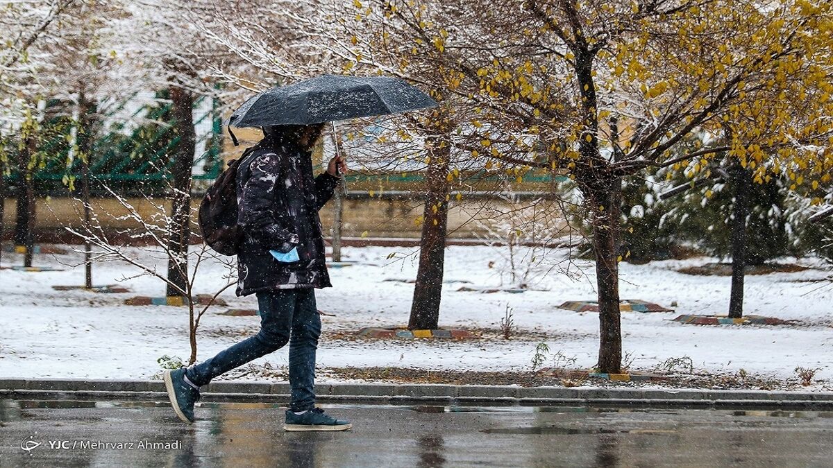 برف تهران و سایر شهرها را سفیدپوش می‌کند