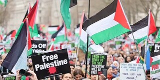 تظاهرات مجدد حامیان فلسطین در پایتخت انگلیس