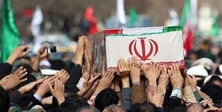 پیکر شهید مدافع حرم در سفید شهر تشییع و به خاک سپرده شد