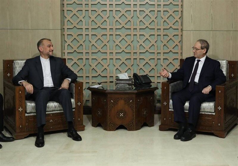 دیدار و گفت‌وگوی وزیران امور خارجه ایران و سوریه 
