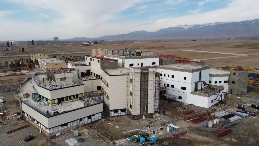 پیشرفت ساخت سومین بیمارستان نیشابور به ۸۸ درصد رسید