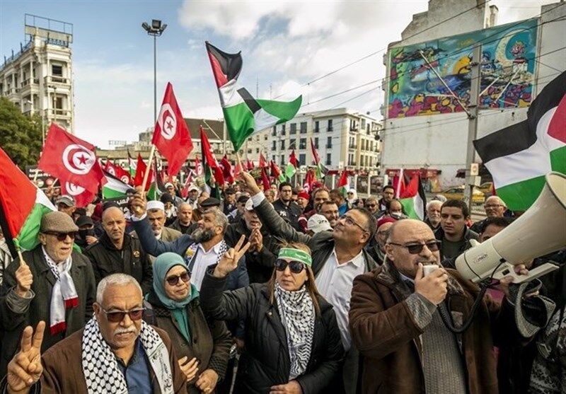 تونسی‌ها سکوت در برابر نسل کشی در غزه را محکوم کردند
