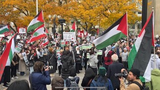 تظاهرات مردم کانادا در دفاع از غزه